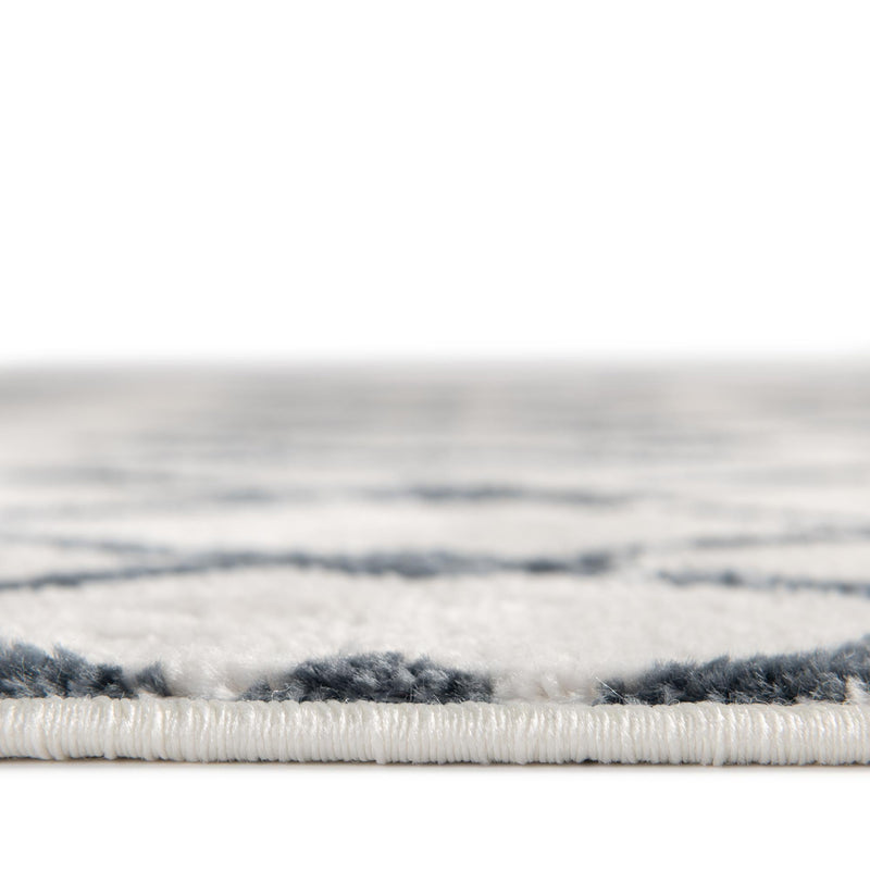 Marrakech Lattice Collection Area Rug - Essaouira (Coastal White) Oval Coastal White  lifestyle 26