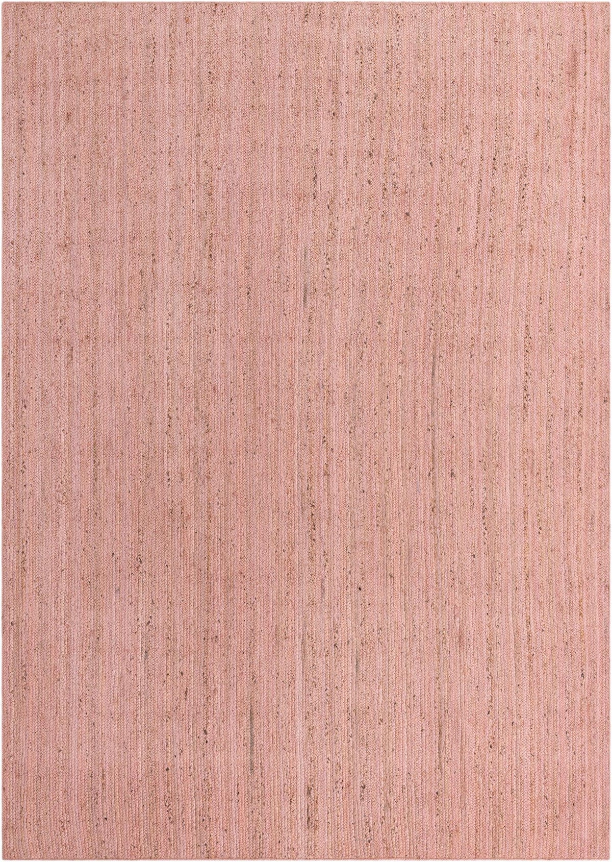 Woven Seaside Jute Collection Area Rug - Savannah (Light Pink) Rectangle Light Pink Main