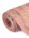 Woven Seaside Jute Collection Area Rug - Savannah (Light Pink) Rectangle Light Pink  lifestyle 19
