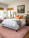Woven Seaside Jute Collection Area Rug - Savannah (Light Pink) Square Light Pink  lifestyle 28