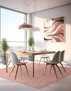 Woven Seaside Jute Collection Area Rug - Savannah (Light Pink) Square Light Pink  lifestyle 50