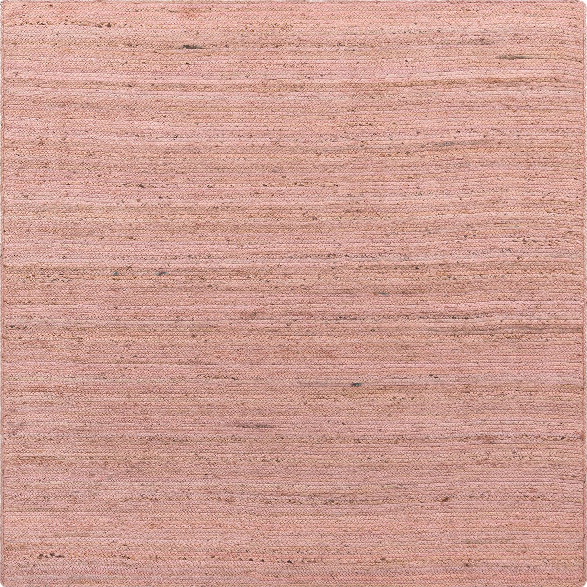 Woven Seaside Jute Collection Area Rug - Savannah (Light Pink) Square Light Pink  lifestyle 22