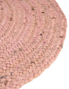 Woven Seaside Jute Collection Area Rug - Savannah (Light Pink) Oval Light Pink  lifestyle 88