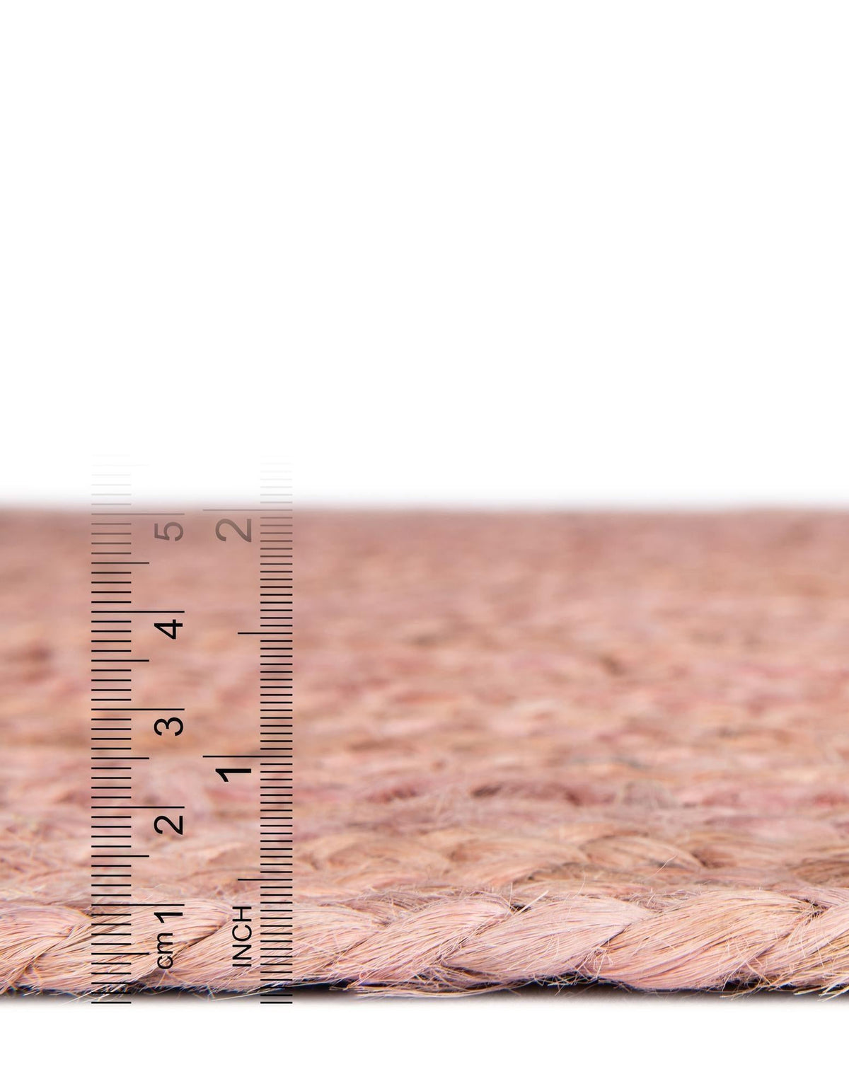 Woven Seaside Jute Collection Area Rug - Savannah (Light Pink) Round Light Pink  lifestyle 119