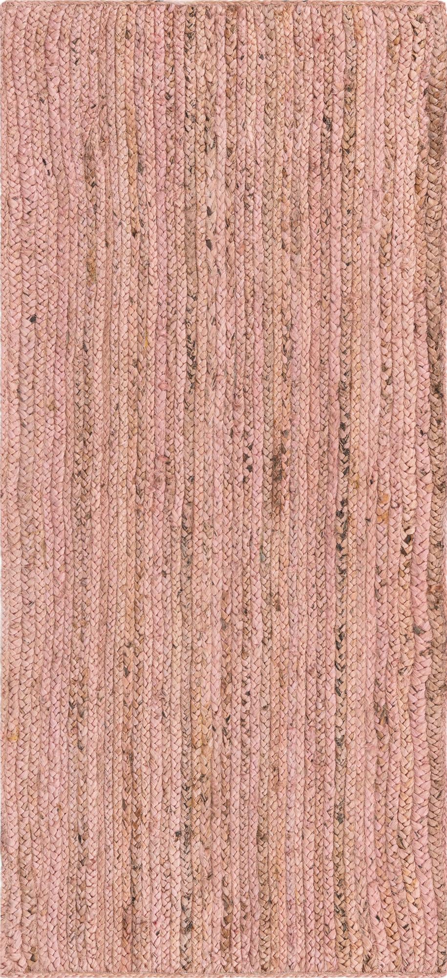 Woven Seaside Jute Collection Area Rug - Savannah (Light Pink) Runner Light Pink  lifestyle 25