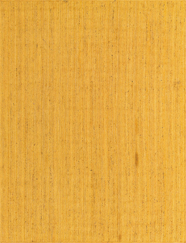 Woven Seaside Jute Collection Area Rug - Savannah (Yellow) Rectangle Yellow Main