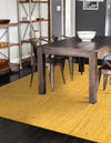 Woven Seaside Jute Collection Area Rug - Savannah (Yellow) Rectangle Yellow  lifestyle 3