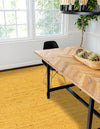 Woven Seaside Jute Collection Area Rug - Savannah (Yellow) Rectangle Yellow  lifestyle 10
