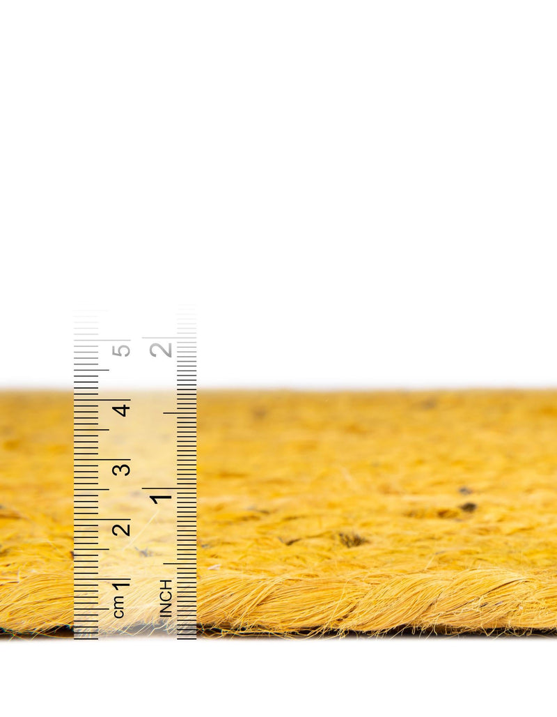 Woven Seaside Jute Collection Area Rug - Savannah (Yellow) Rectangle Yellow  lifestyle 12