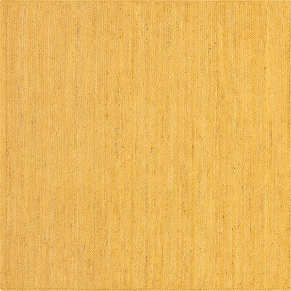 Woven Seaside Jute Collection Area Rug - Savannah (Yellow) Square Yellow  lifestyle 24