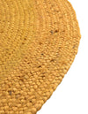 Woven Seaside Jute Collection Area Rug - Savannah (Yellow) Oval Yellow  lifestyle 86