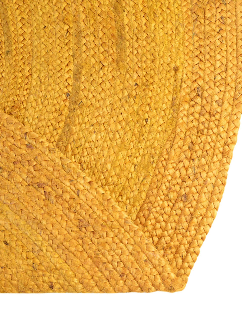 Woven Seaside Jute Collection Area Rug - Savannah (Yellow) Oval Yellow  lifestyle 97