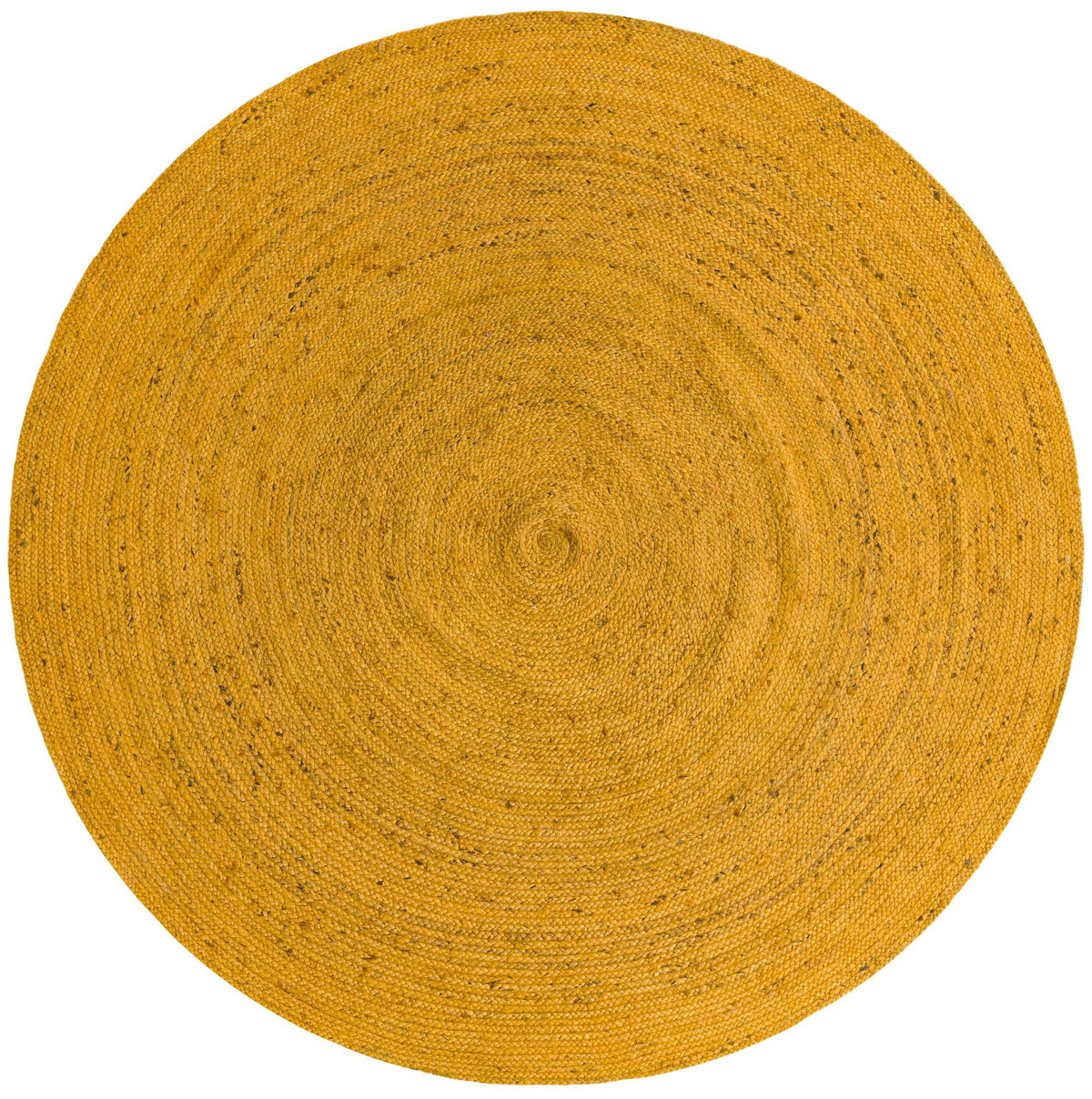 Woven Seaside Jute Collection Area Rug - Savannah (Yellow) Round Yellow  lifestyle 26