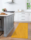 Woven Seaside Jute Collection Area Rug - Savannah (Yellow) Runner Yellow  lifestyle 43