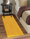 Woven Seaside Jute Collection Area Rug - Savannah (Yellow) Runner Yellow  lifestyle 51