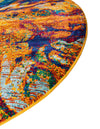 Caribbean Cove Collection Area Rug -  Bequia Round Multi  lifestyle 50