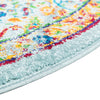 Caribbean Cove Collection Area Rug -  Tobago Round Aqua  lifestyle 80
