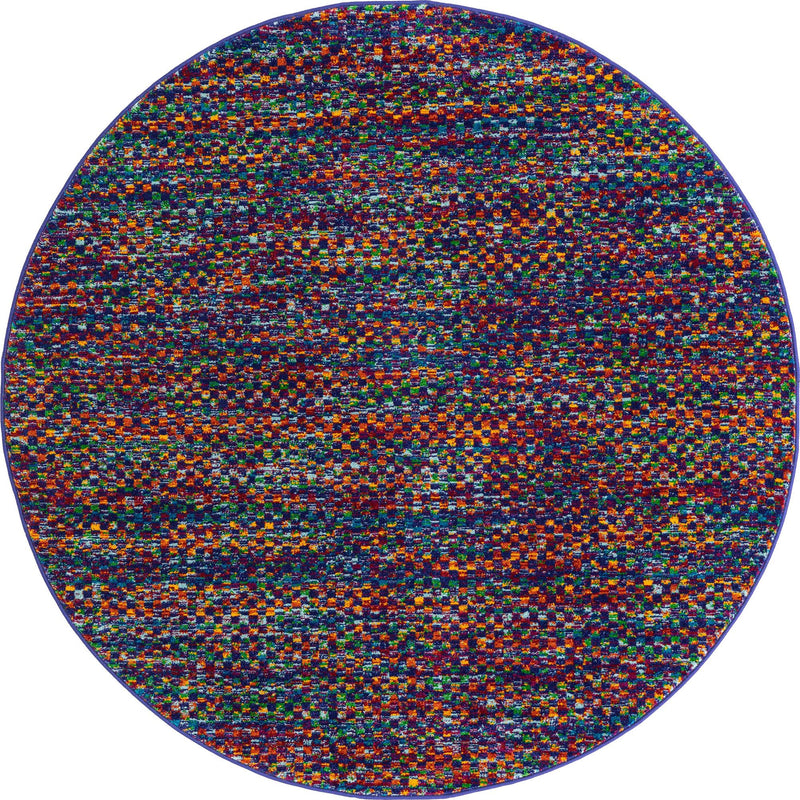 Caribbean Cove Collection Area Rug -  Mayreau Round Multi  lifestyle 13