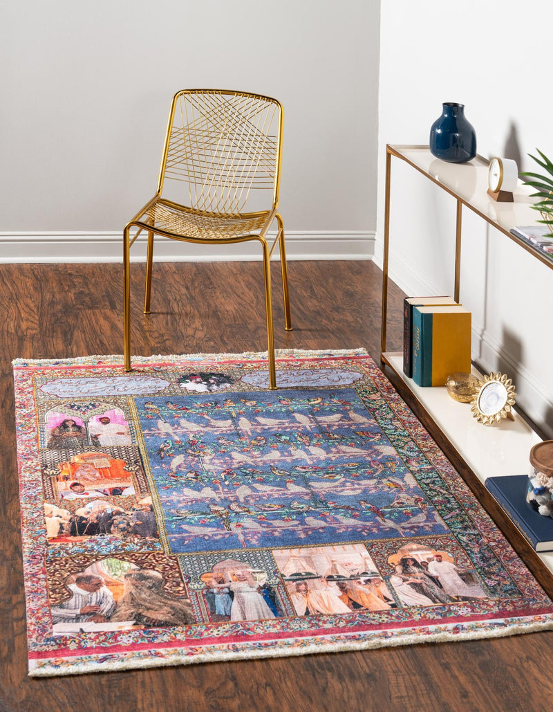 Berber Bliss Collection Area Rug - Atlas Rectangle Multi  lifestyle 2