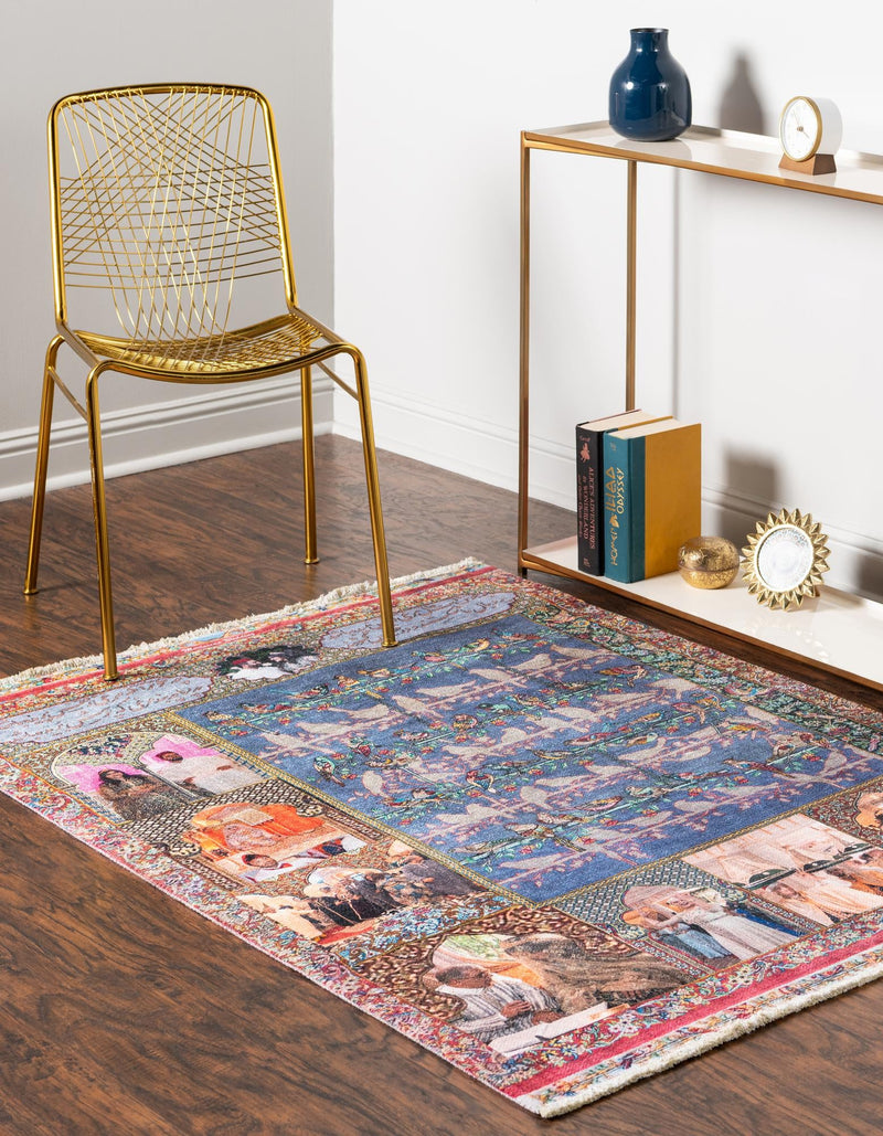 Berber Bliss Collection Area Rug - Atlas Rectangle Multi  lifestyle 3