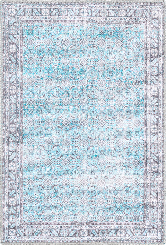 Heritage Elegance Collection Area Rug - Versailles Rectangle Blue Main