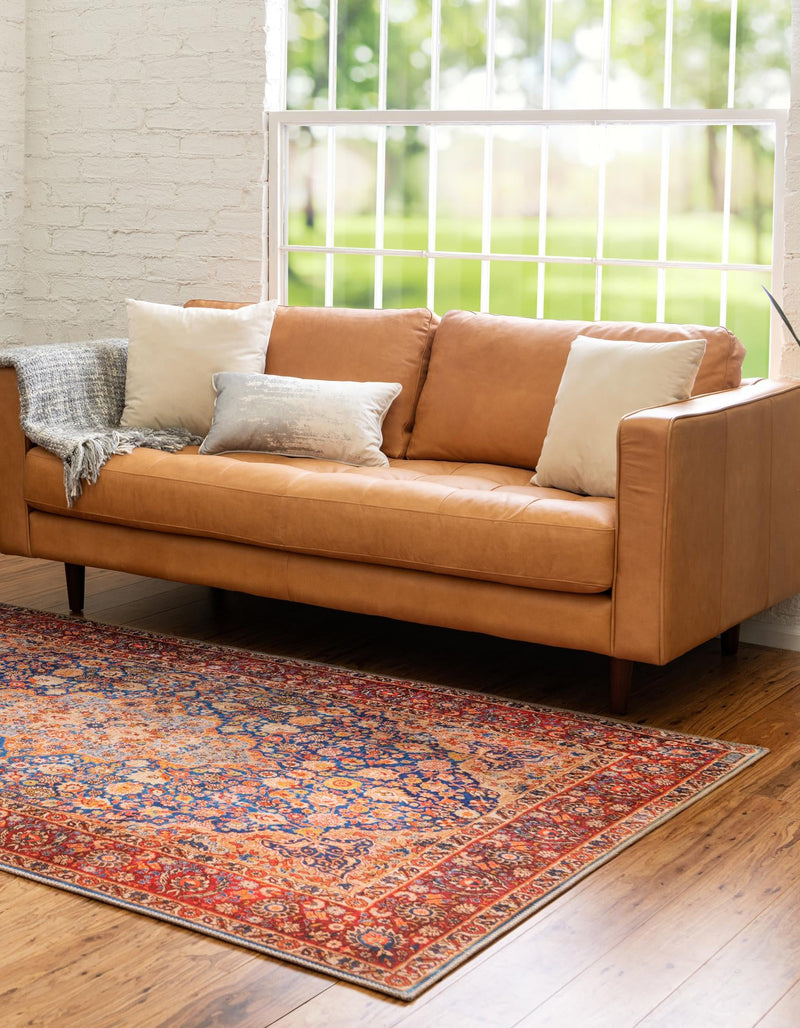 Heritage Elegance Collection Area Rug -  Hearst Rectangle Navy Blue  lifestyle 3