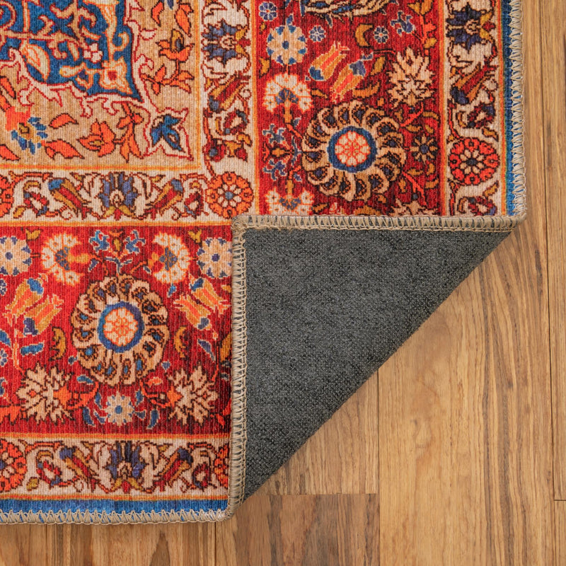 Heritage Elegance Collection Area Rug -  Hearst Rectangle Navy Blue  lifestyle 8