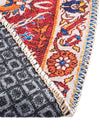 Heritage Elegance Collection Area Rug -  Hearst Round Navy Blue  lifestyle 37