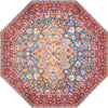 Heritage Elegance Collection Area Rug -  Hearst Octagon Navy Blue  lifestyle 12
