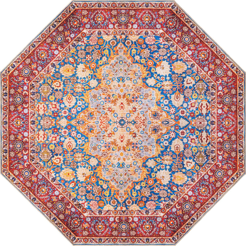 Heritage Elegance Collection Area Rug -  Hearst Octagon Navy Blue  lifestyle 12