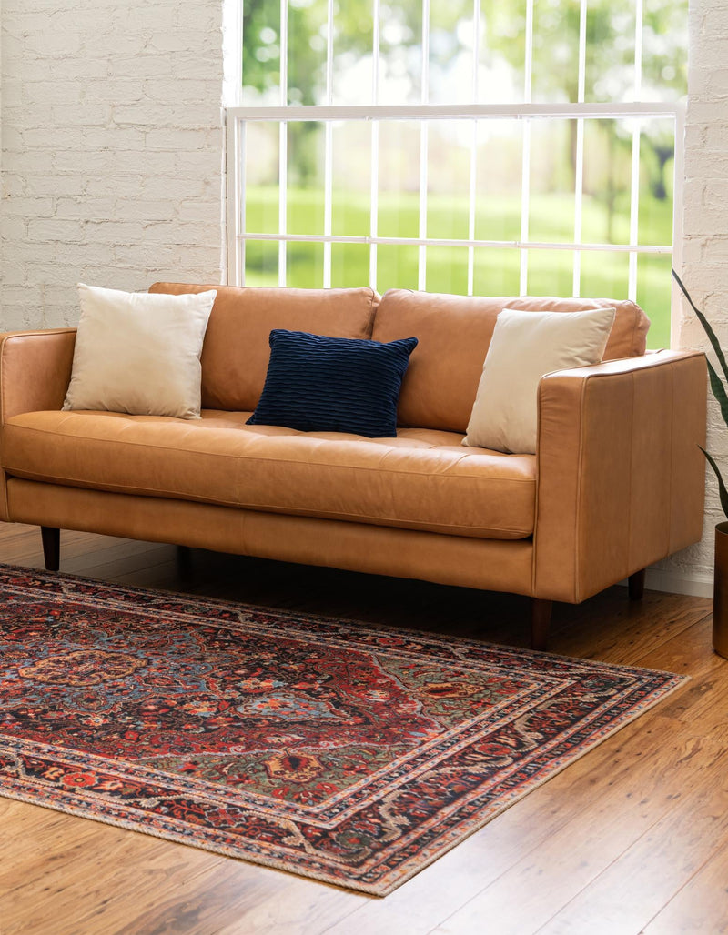 Heritage Elegance Collection Area Rug -  Schonbrunn Rectangle Burgundy  lifestyle 3