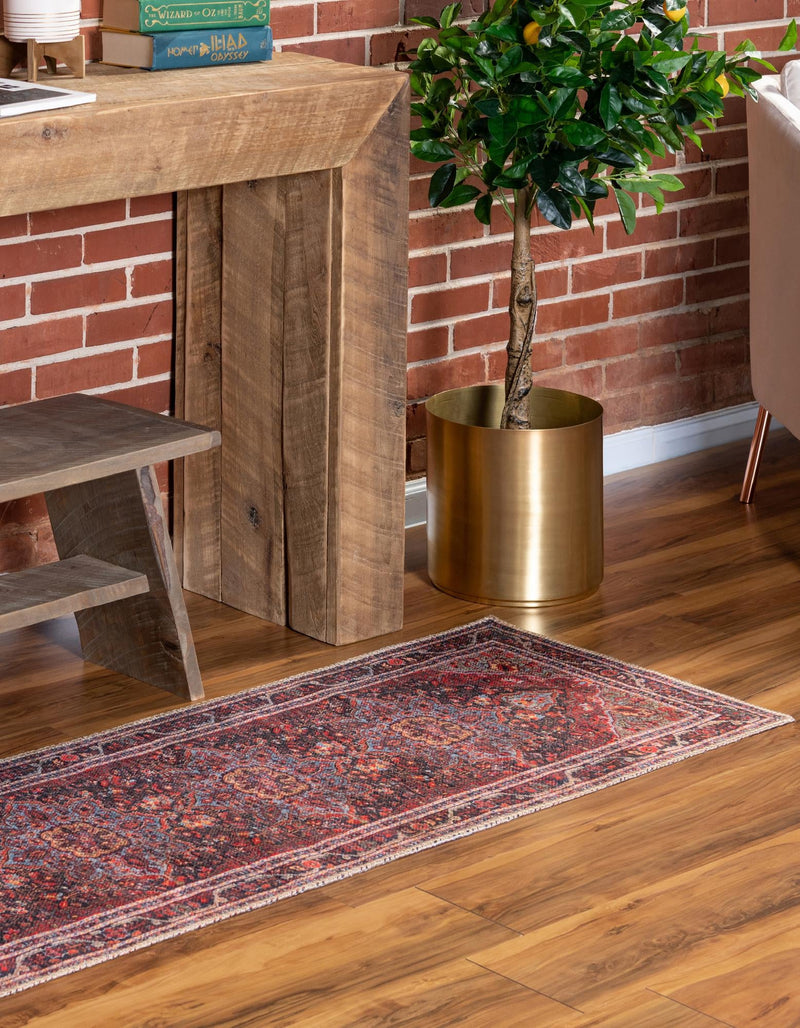 Heritage Elegance Collection Area Rug -  Schonbrunn Runner Burgundy  lifestyle 26