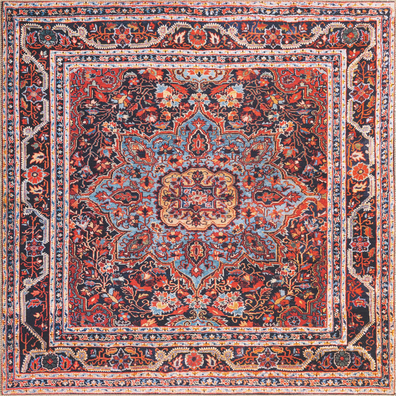 Heritage Elegance Collection Area Rug -  Schonbrunn Square Burgundy  lifestyle 18