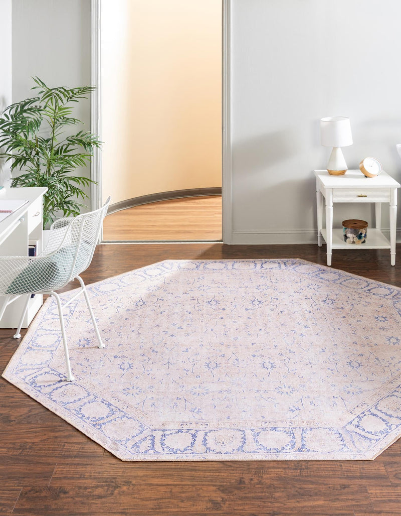Heritage Elegance Collection Area Rug -  Nijo Octagon Beige  lifestyle 17