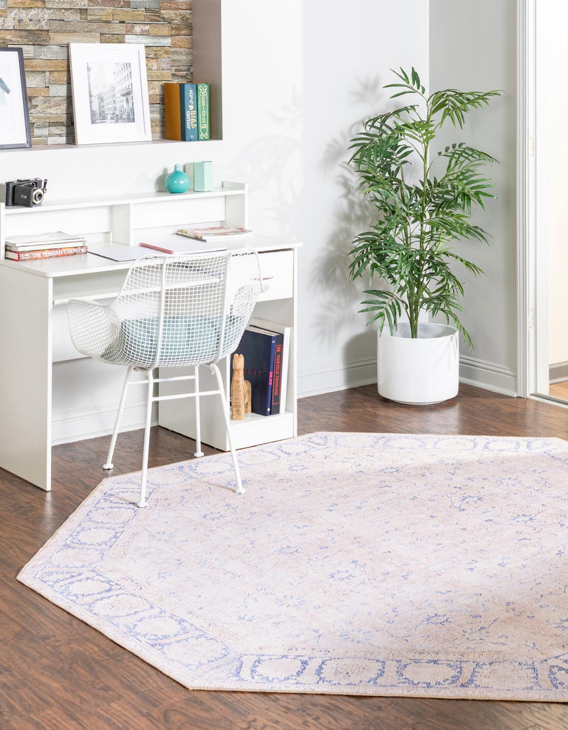 Heritage Elegance Collection Area Rug -  Nijo Octagon Beige  lifestyle 22