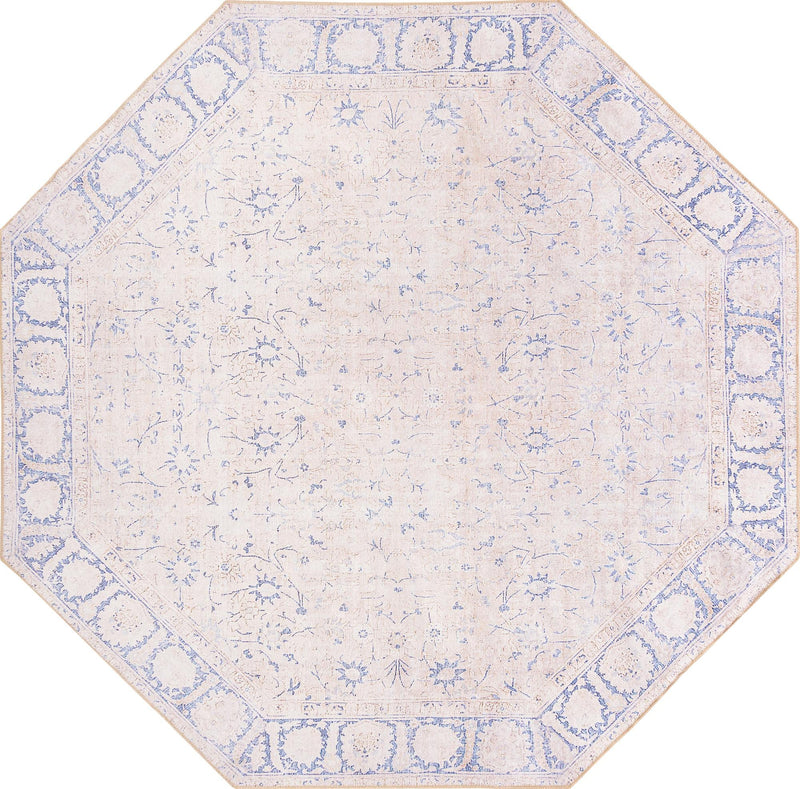 Heritage Elegance Collection Area Rug -  Nijo Octagon Beige  lifestyle 12