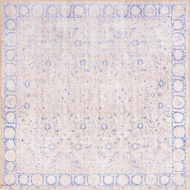 Heritage Elegance Collection Area Rug -  Nijo Square Beige  lifestyle 13