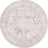 Heritage Elegance Collection Area Rug -  Charlottenburg Round Gray  lifestyle 44
