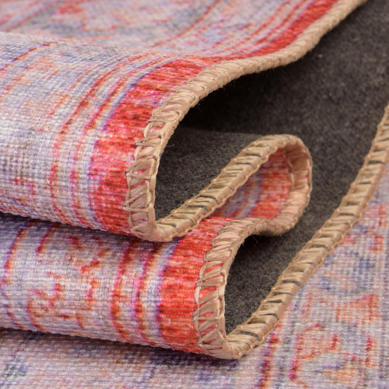 Heritage Elegance Collection Area Rug -  Miramar Rectangle Rust Red  lifestyle 49