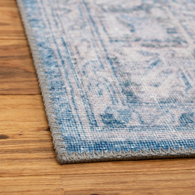Heritage Elegance Collection Area Rug -  Miramar Rectangle Blue  lifestyle 25