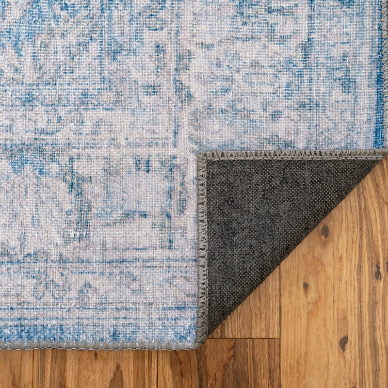 Heritage Elegance Collection Area Rug -  Miramar Rectangle Blue  lifestyle 33