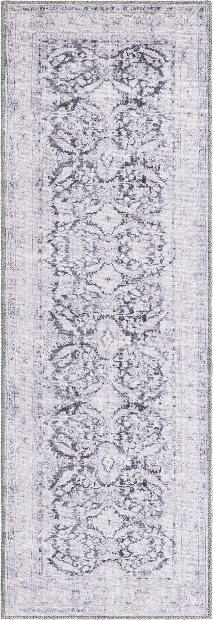Heritage Elegance Collection Area Rug -  Miramar Runner Charcoal  lifestyle 51