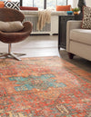 Heritage Elegance Collection Area Rug -  Windsor (Rust Red) Rectangle Rust Red  lifestyle 3