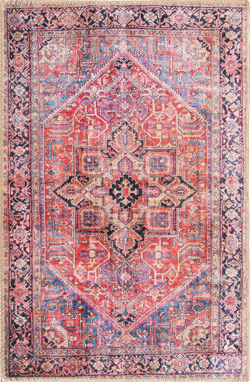 Heritage Elegance Collection Area Rug -  Alhambra Rectangle Red Main