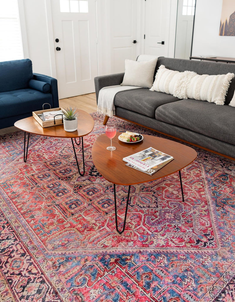 Heritage Elegance Collection Area Rug -  Alhambra Rectangle Red  lifestyle 4
