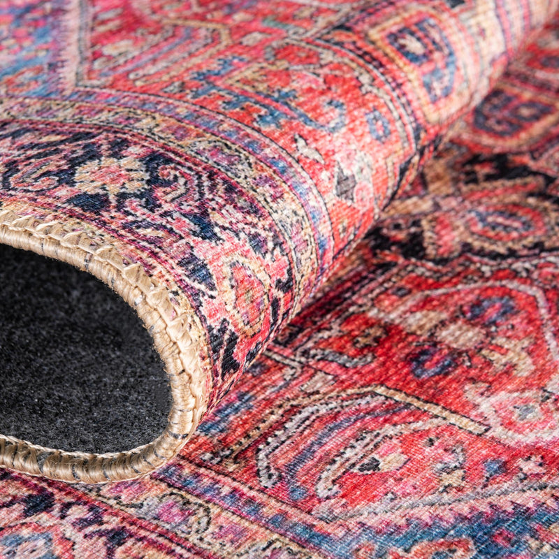 Heritage Elegance Collection Area Rug -  Alhambra Rectangle Red  lifestyle 7
