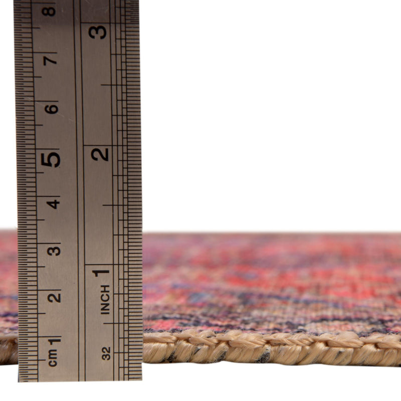 Heritage Elegance Collection Area Rug -  Alhambra Round Red  lifestyle 33