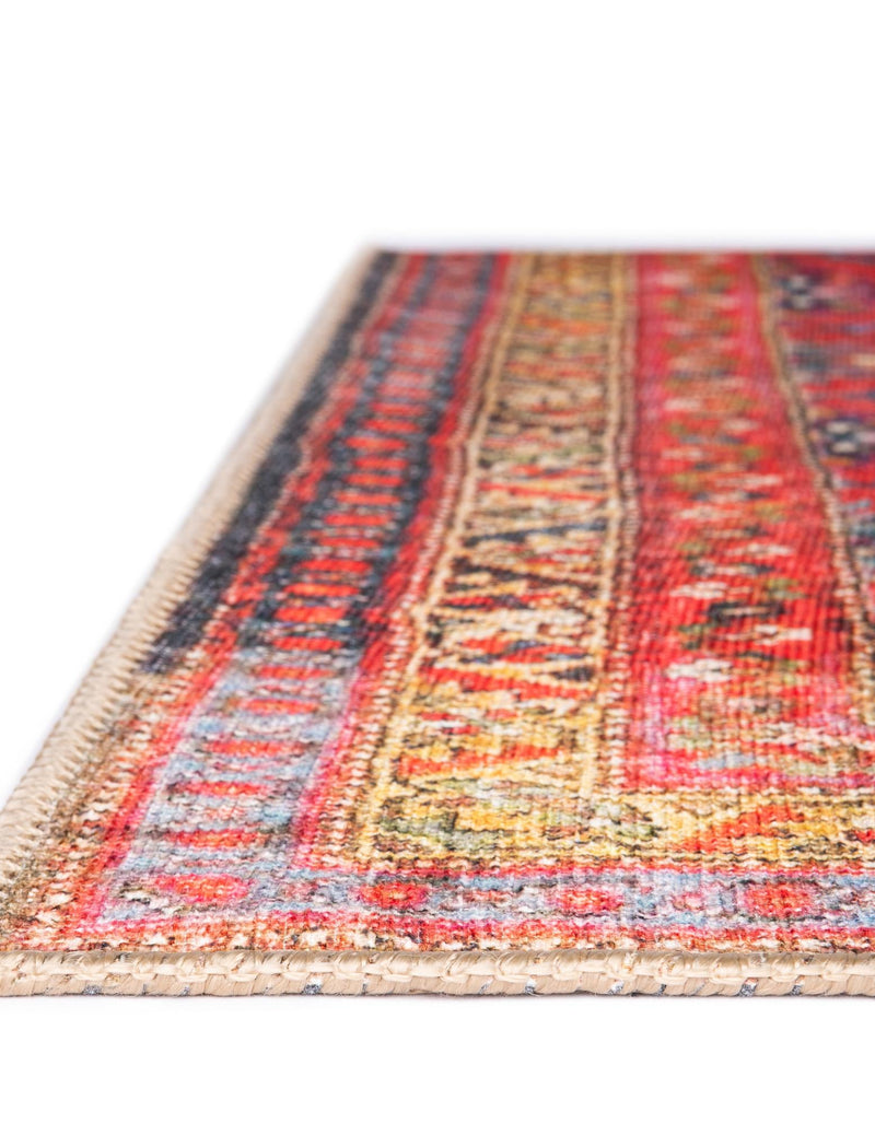 Heritage Elegance Collection Area Rug -  Fontainebleau Rectangle Red  lifestyle 6
