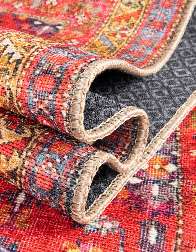 Heritage Elegance Collection Area Rug -  Fontainebleau Rectangle Red  lifestyle 12