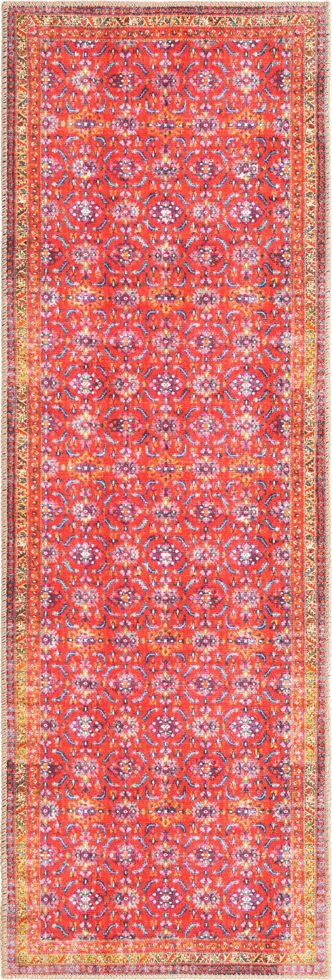 Heritage Elegance Collection Area Rug -  Fontainebleau Runner Red  lifestyle 15
